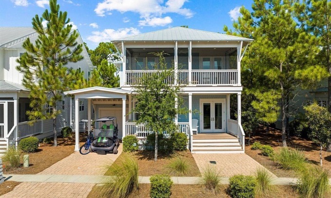 Santa Rosa Beach House | Heated Pool,Pickleball,Golf cart: Close to Seaside