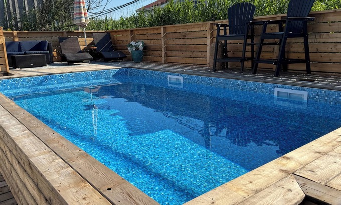 Ocean Beach House | Heated Saltwater Pool, All New 4BR + Bonus Room, LR, DR + Den