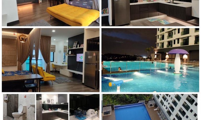 Kajang Apartment | Hidayah Homestay near UKM and KTM station with high speed wifi - pool & river view