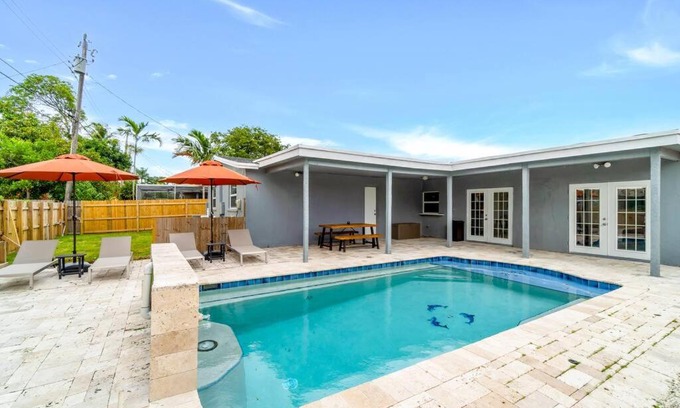 Lauderdale Lakes House | Hidden Gem 4 Bedroom Home with Private Pool & Game Room