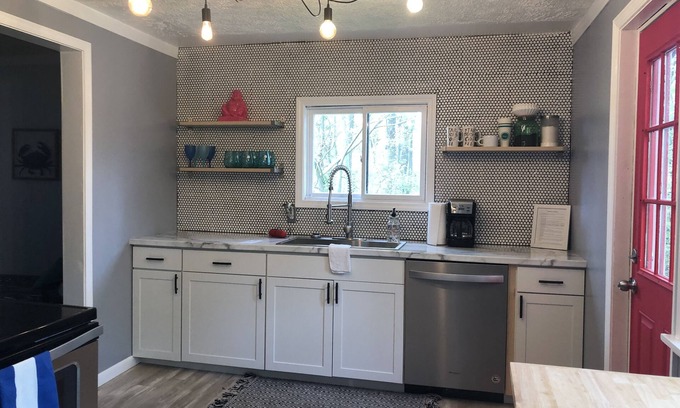 Lake Michigan Beach Cottage | Hidden Modern Cottage Minutes From The Beach In A Quiet Woods Setting!