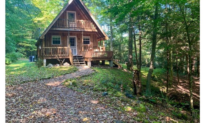 Wellington Cabin | Hideaway Falls - cabin with private waterfall view