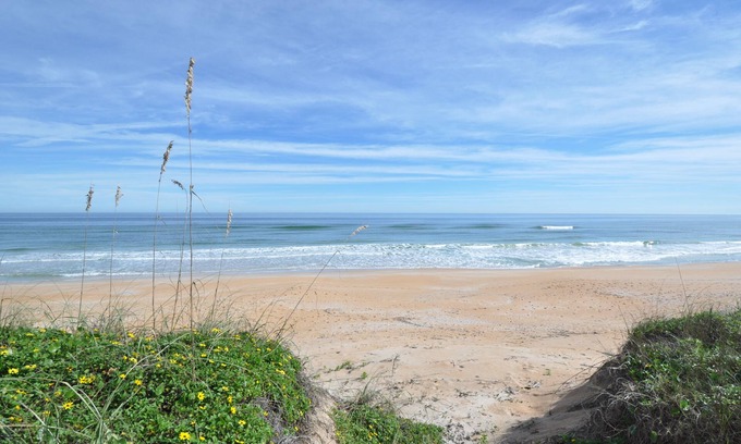Flagler Beach House | High Reviews-Oceanfront Paradise-Beachfront-Garage-Pool-2 Patios