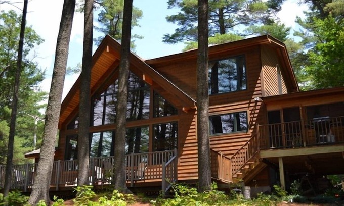 Bridgton House | Highland Lakefront Haven- Private Dock, Swim, Kayak and Views of Mt. Washington!