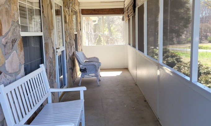 Sweetwater House | Hikers & bikers gonna be so happy here! Covered parking for motorcycles.
