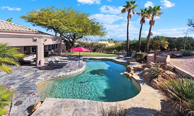 Fountain Hills House | Hillside Tranquility - Desert Views, Heated Pool, Outdoor Kitchen & Light-Filled Luxury