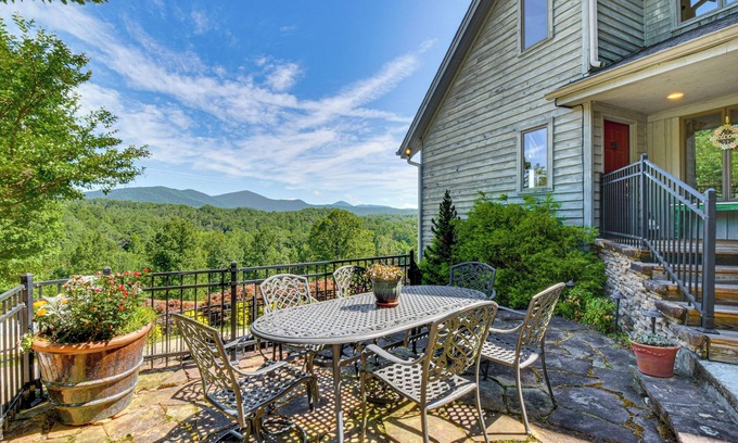 Dahlonega House | Hilltop Home w/Panoramic Forest & Mountain Views!