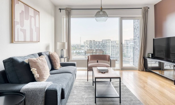 Sydhavnen Apartment | Hip Teglholmen 2BR w/ Balcony, Courtyard & W/D, nr Harbor, by Blueground