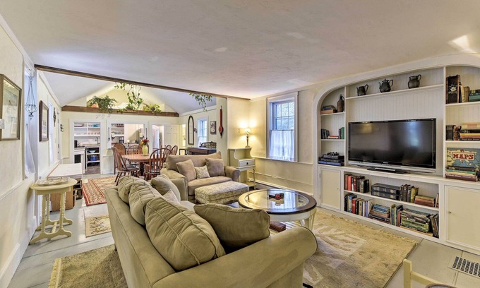 Pocasset House | Historic Cape Cod Home w/ Fire Pit - Walk to Beach