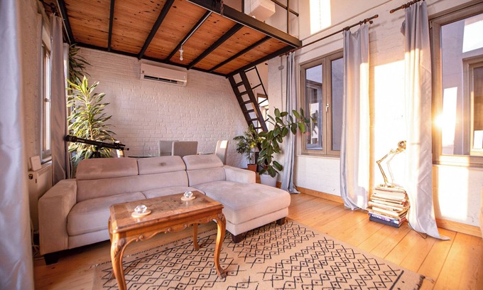 Galata Apartment | Historic Loft w/Terrace and Old Istanbul View