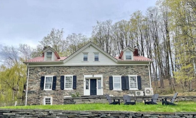 Accord Other | Historic Luxury on 17 Acres: 1764 Krom Stone House near Shawangunks