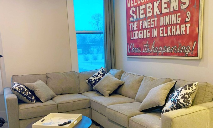 Kiel Condo | Historic & Modern Kiel 4B near Elkhart Lake & Kohler