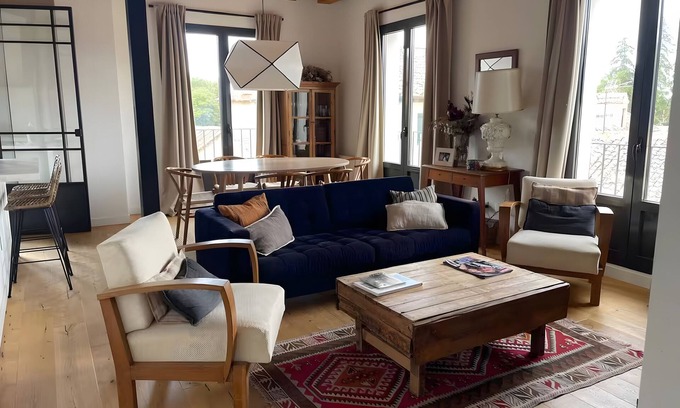 La Granja de San Ildefonso House | Holiday Home 'Río Tío Cocinas' with Mountain Views, Balcony and Wi-Fi