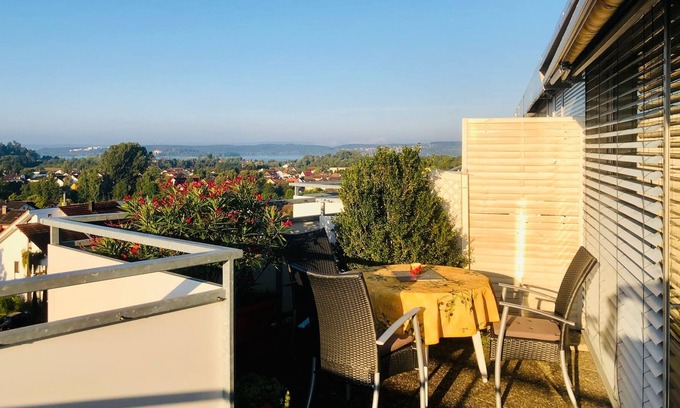 Uhldingen-Muehlhofen Apartment | Holiday Apartment Merkle with Lake View, Shared Pool & Terrace