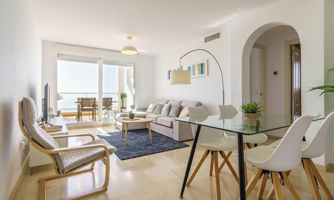 Benalmadena Apartment | Holiday Apartment 'Lovely Apartment with Seaview' with Terrace & Wi-Fi