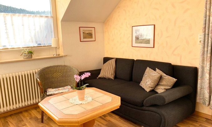 Tennenbronn Apartment | Holiday Apartment A with Balcony and Wi-Fi