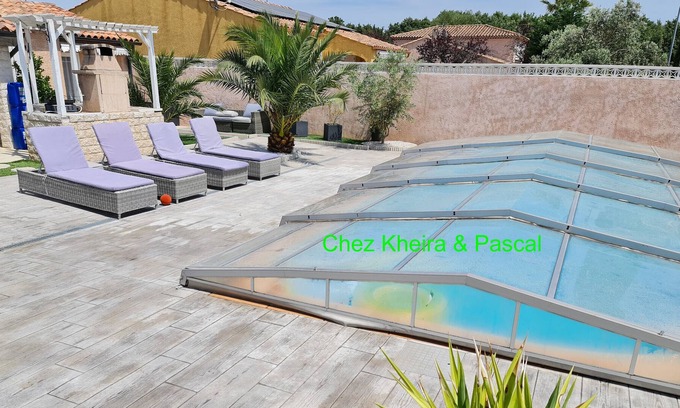 Vitrolles Apartment | Holiday Apartment "Chez Kheira et Pascal" with Private Terrace & Shared Pool