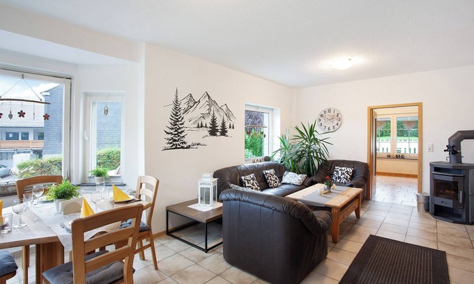 Bad Fredeburg Apartment | Holiday Apartment 'Kirsten's Hike N Bike' with Mountain View, Private Terrace and Wi-Fi