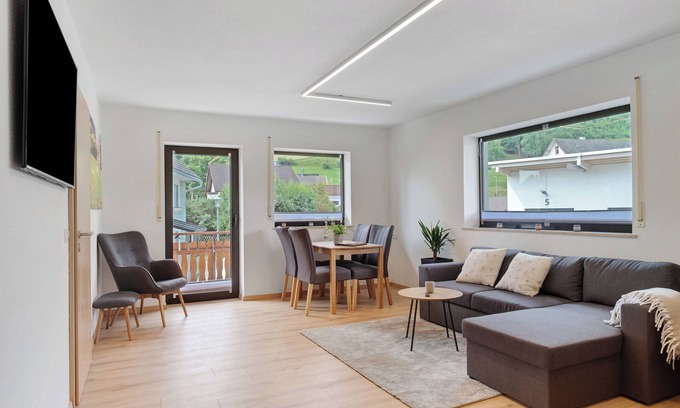 Lenzkirch Apartment | Holiday Apartment Wutachschlucht with Shared Garden, Balcony and Wi-Fi