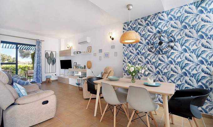 Rota House | Holiday Home 'Casa En Costa Ballena' with Shared Pool, Private Terrace and Air Conditioning