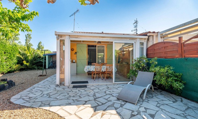Vendres House | Holiday Home 'Hameau Du Soleil' with Shared Pool, Private Terrace and Private Garden