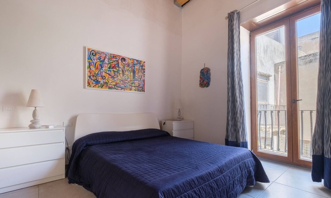 Lipari Historic Centre House | Holiday Home 'Vacanza Piano Piano' with Private Terrace, Balcony and Air Conditioning
