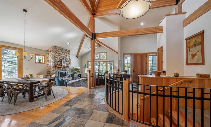Deer Park House | Home among the pines with a private hot tub, patio & 8 SHARC passes