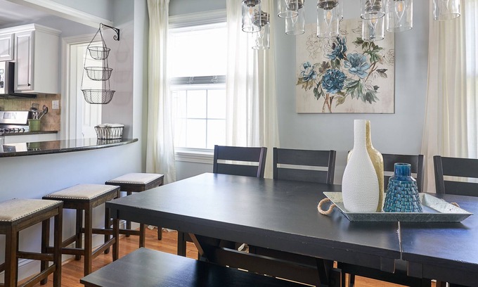 Greensboro House | Home Sleeps 18-22 near downtown Greensboro, Aquatic Center, Furniture Mkt