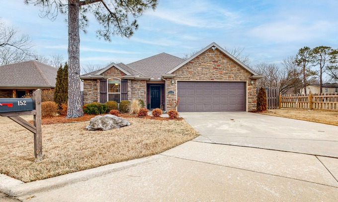 Fayetteville House | Home with patio, fireplace, cable, washer/dryer & central AC
