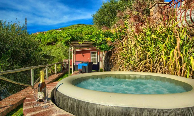 Diano San Pietro House | Homerez - House for 2 ppl. with jacuzzi and terrace at Diano San Pietro