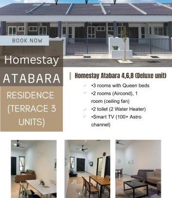 Bukit Kuin Satu Apartment | Homestay Atabara Residence - Teres 3 Units