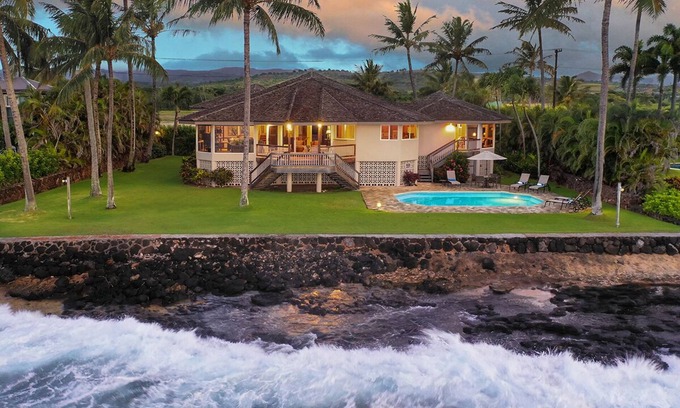 Poipu House | Honu Lani - Oceanfront Home with Pool and Amazing Views!