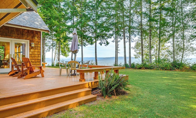 Brinnon Cabin | Hood Canal Home w/Stunning Views & Private Beach