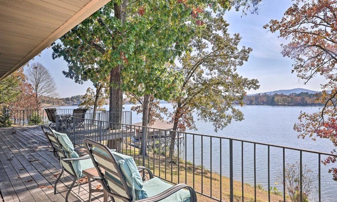 Rockwell House | Hot Tub and Dock Lakefront Home in Hot Springs