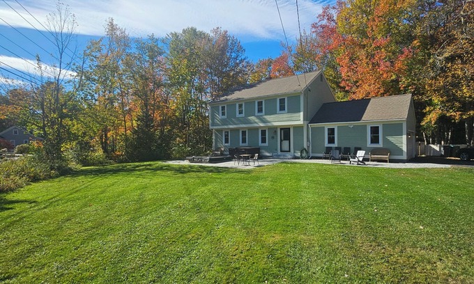 Kennebunk House | Hot tub, big PATIO private yard, 1mile to beaches and shops/dining.