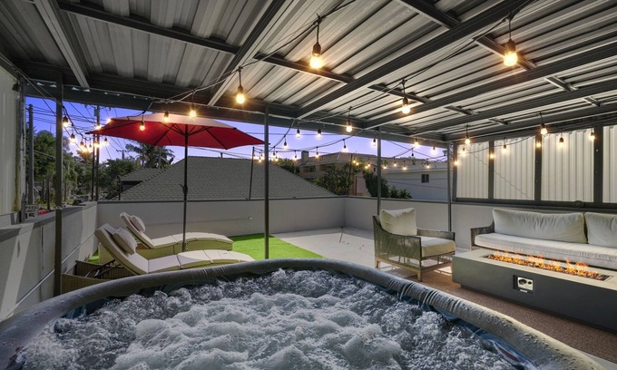 Alamitos Beach House | Hot Tub - EV Charger - Firepit - Spacious Garage!