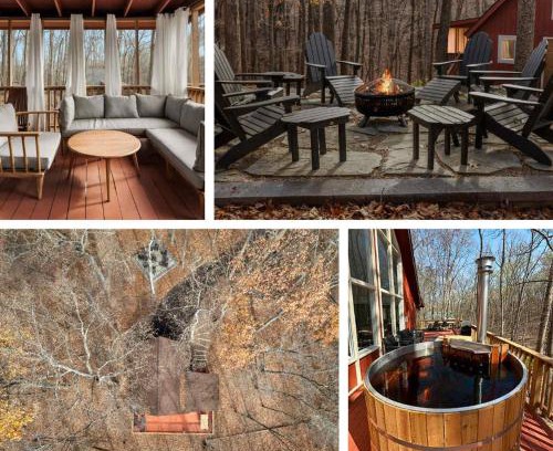 The Woods House | Hot Tub, Fireplace, Fire Pit, WiFi & Pool Access