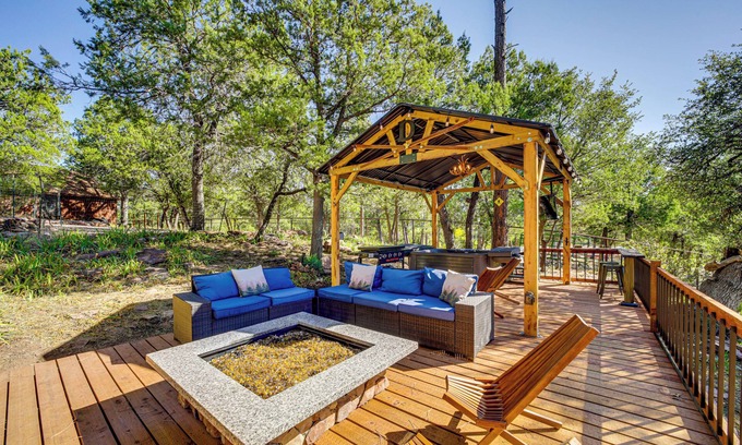 Pine Cabin | Hot Tub, Game Room: Dog-Friendly Pine Cabin!
