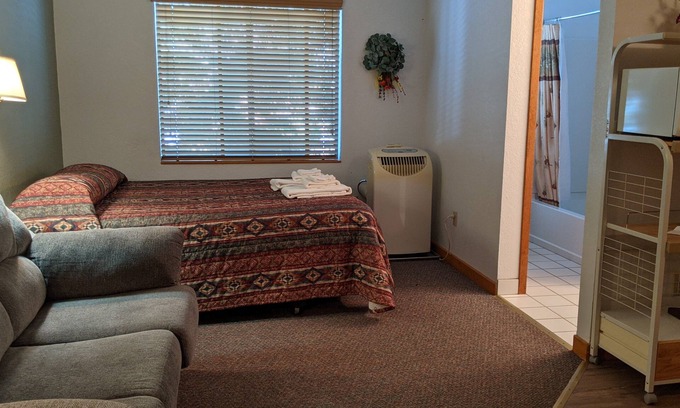 Almont Cabin | Hotel Style Lodge Room w/Kitchenette