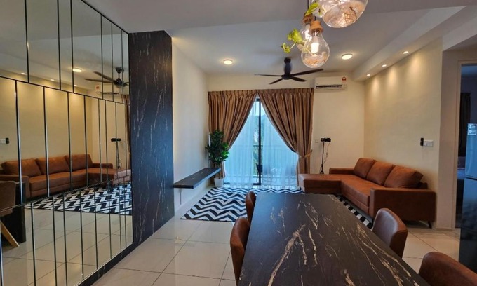 Ulu Kinta Apartment | Hotspring Suite 1911 @ Sunway Onsen Neighbour of Lost World of Tambun with Theme Park View, 2 room for 8 pax