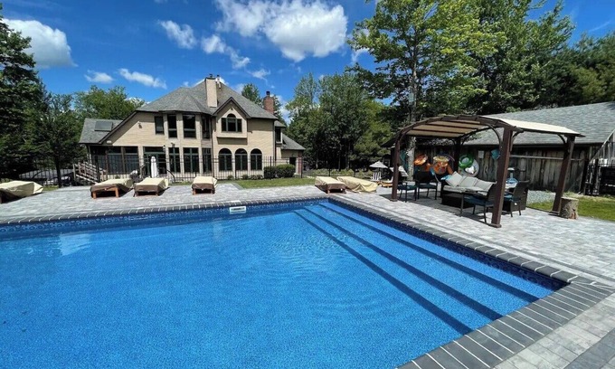 Ellenville House | Hudson Valley Luxury | Pool, Theater, Sleeps 28
