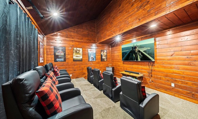 Cosby House | Huge 6BR Cabin! Heated Pool | Hot Tub | Movie Room