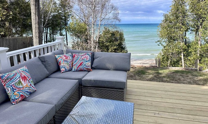 Rogers City House | Huron Shores Hideaway: Fall Foliage and Lakeside Tranquility