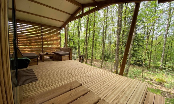Anould Ski Chalet | HY Lødge Spa n°2: Romantic Chalet for 2 People in the Vosges