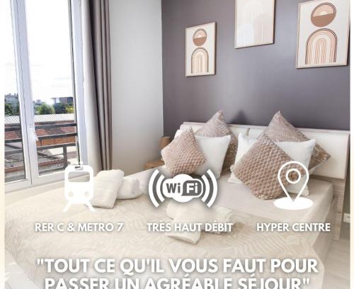 Louis Bertrand-Mirabeau-Semard Apartment | Hyper center - Proche RER & METRO - 3,4 people