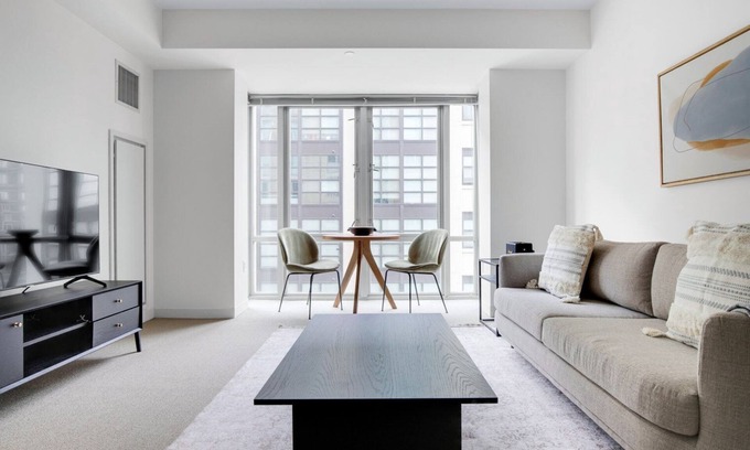 East Cambridge Apartment | Ideal East Cambridge 1BR w/W/D & Gym, steps from Train, by Blueground