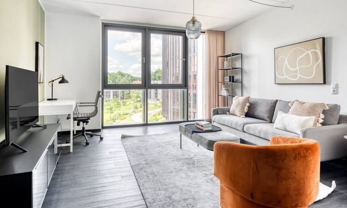 Lyngby-Taarbæk Kommune Apartment | Ideal Lyngby 1BR w/ Roof, Courtyard & W/D, nr Skovbrynet, by Blueground