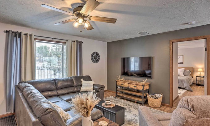 Sturgis House | Idyllic Sturgis Home w/Fire Pit & Large Deck!