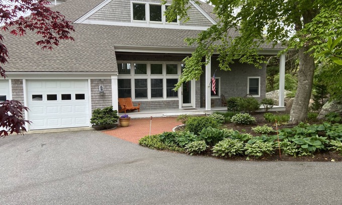 Falmouth House | Immaculate Luxury home, water views to Vineyard, private beach, bike path & more