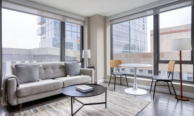 West End Apartment | Impeccable North Station 1BR w/Gym & W/D, nr Shopping, by Blueground